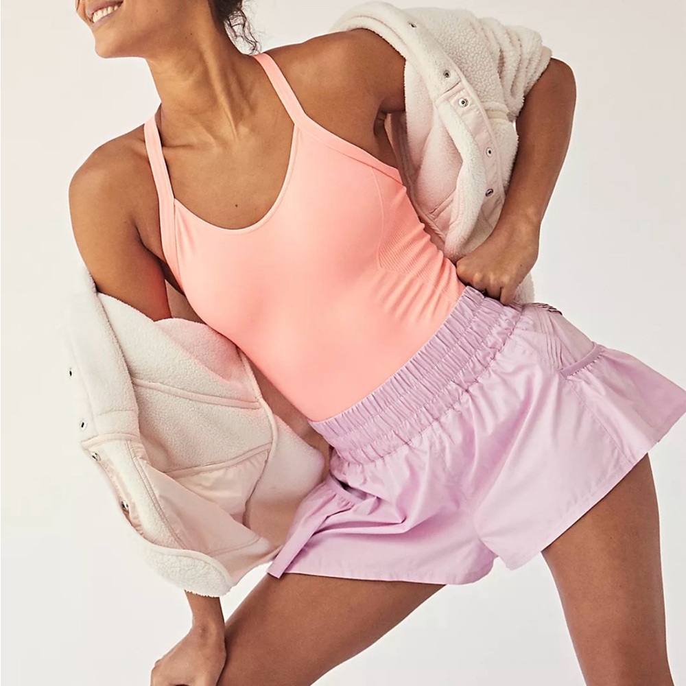 Free People Get Your Flirt On Shorts in Peony